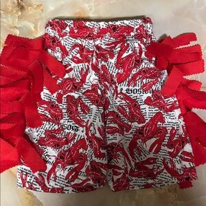 Baby chicken run pants- crawfish - 6 months